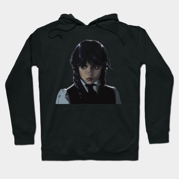 Wednesday Addams Desing Hoodie by SGcreative